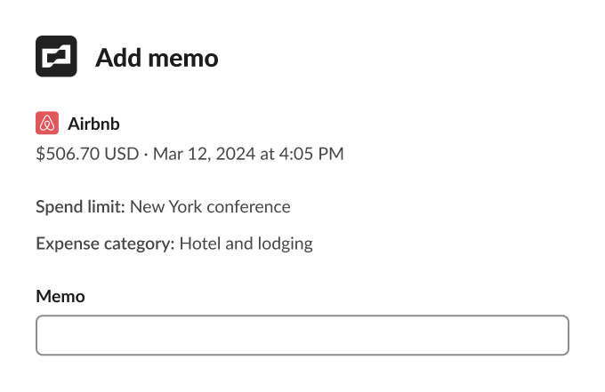 Slack modal